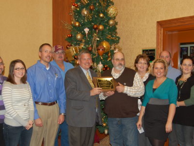 Joe Patterson family with Brian Waddingham and Bill Northey